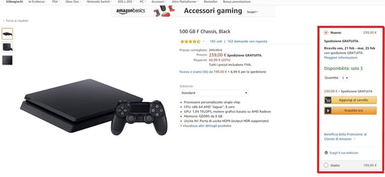 prodotto Amazon