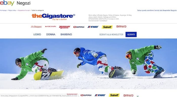 esempio home page