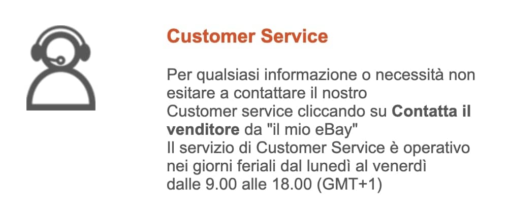 servizio clienti