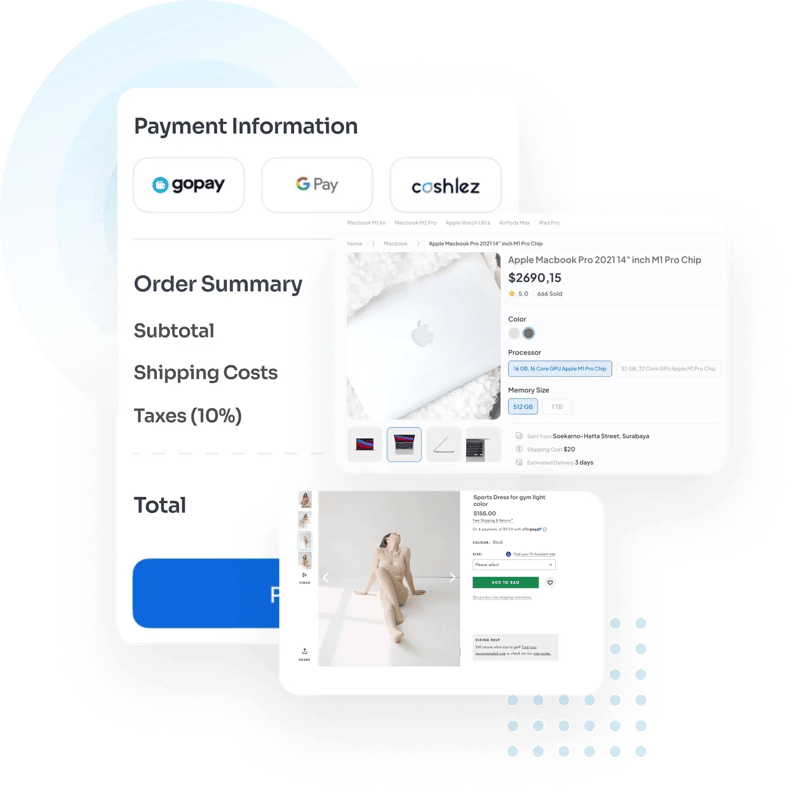 System for online sales